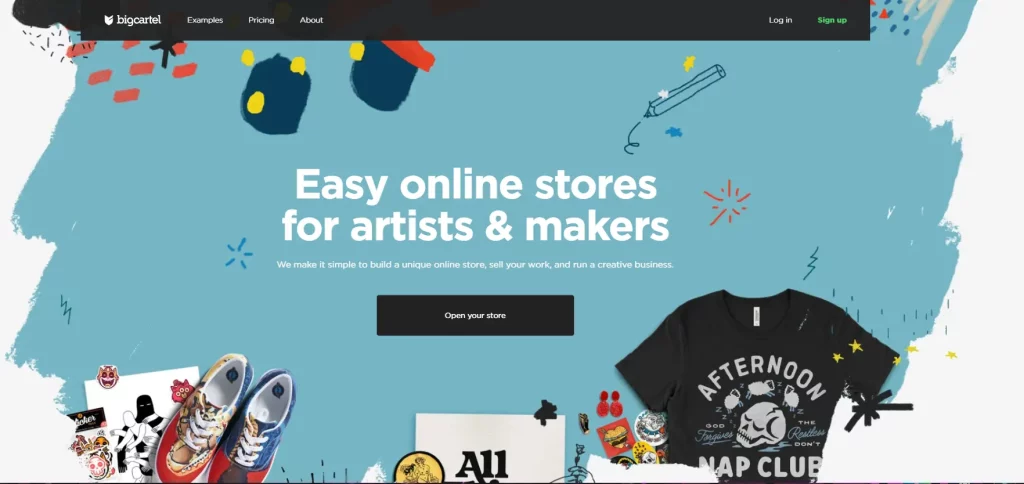 Big Cartel - One of the best Shopify alternatives for creative people.