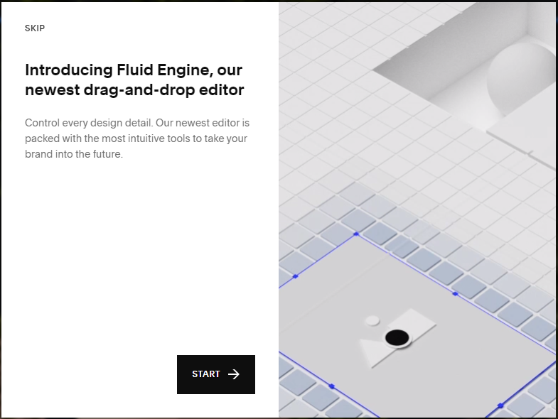 Squarespace Fluid Engine  - New editor